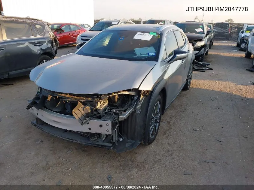 2021 Lexus Ux 250H VIN: JTHP9JBH4M2047778 Lot: 40055577