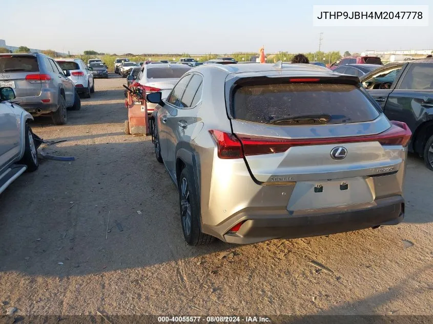 2021 Lexus Ux 250H VIN: JTHP9JBH4M2047778 Lot: 40055577