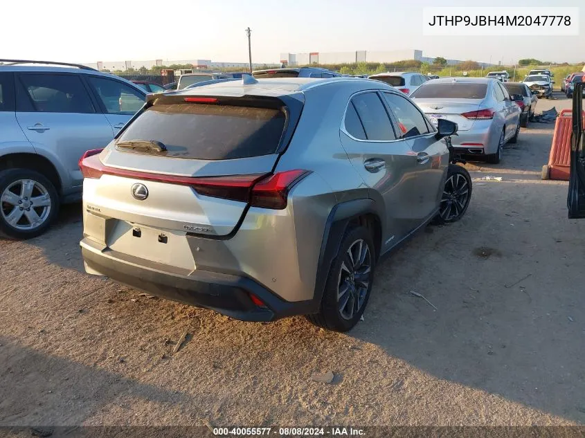 2021 Lexus Ux 250H VIN: JTHP9JBH4M2047778 Lot: 40055577