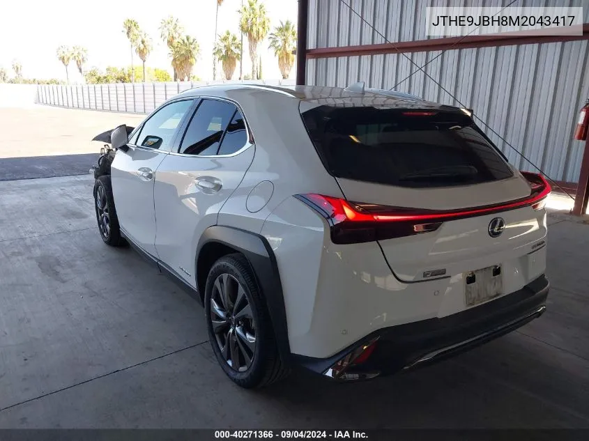 2021 Lexus Ux 250H F Sport VIN: JTHE9JBH8M2043417 Lot: 40271366