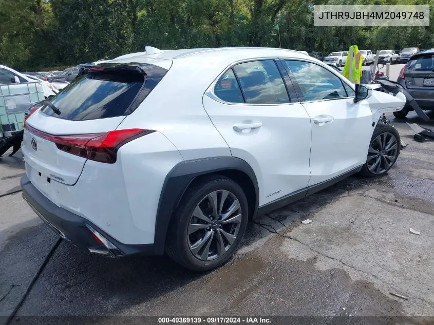 2021 Lexus Ux 250H F Sport VIN: JTHR9JBH4M2049748 Lot: 40369139