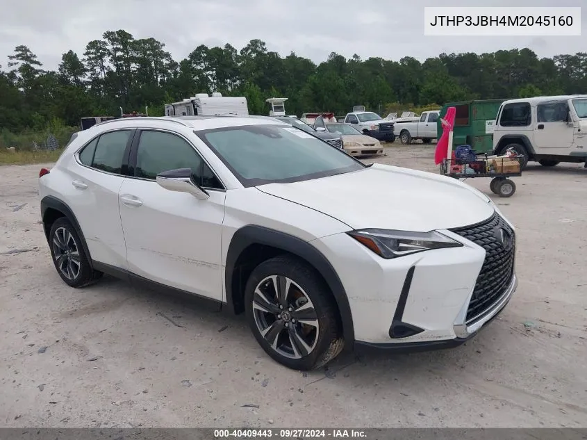 2021 Lexus Ux 200 VIN: JTHP3JBH4M2045160 Lot: 40409443