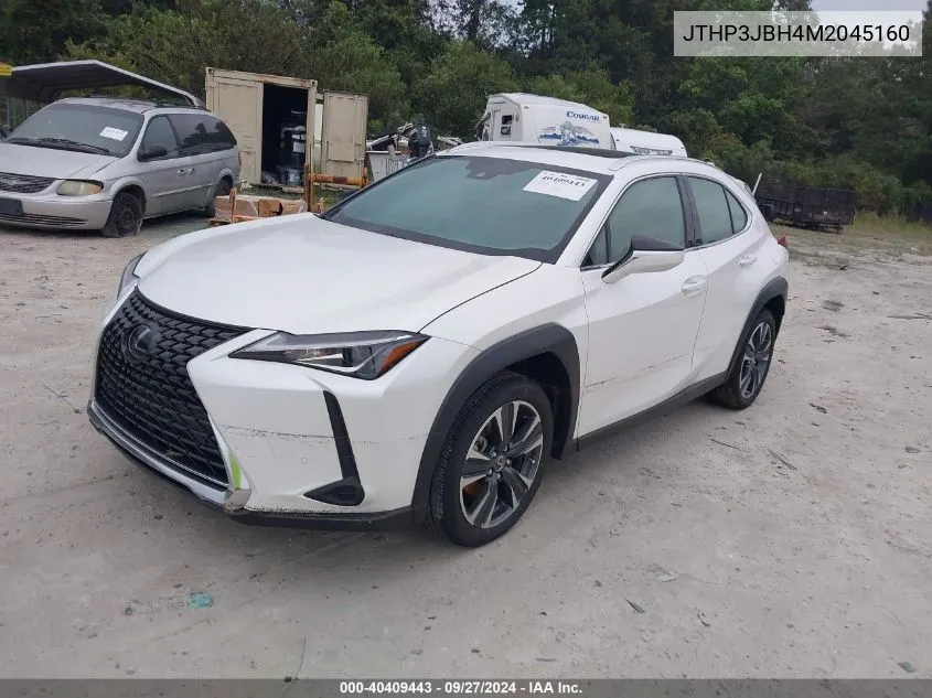 2021 Lexus Ux 200 VIN: JTHP3JBH4M2045160 Lot: 40409443