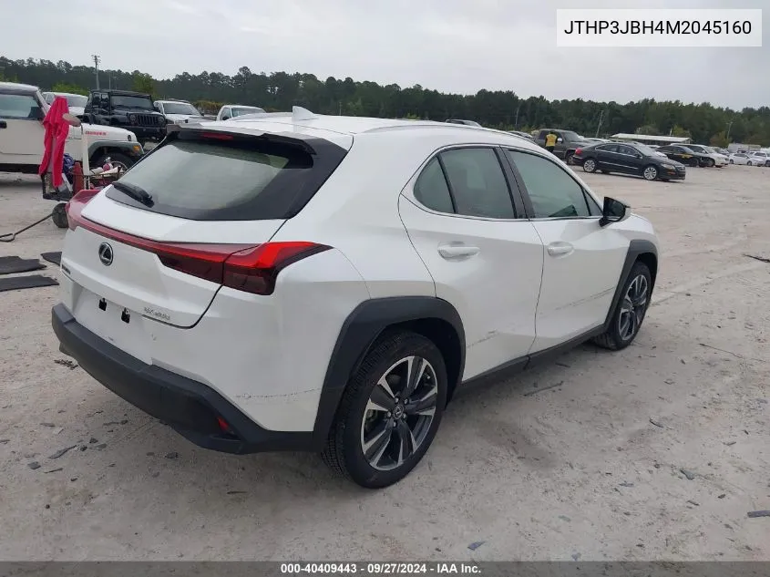 2021 Lexus Ux 200 VIN: JTHP3JBH4M2045160 Lot: 40409443