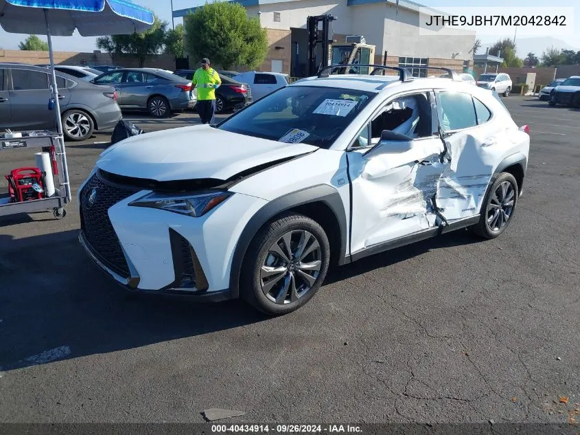 JTHE9JBH7M2042842 2021 Lexus Ux 250H F Sport