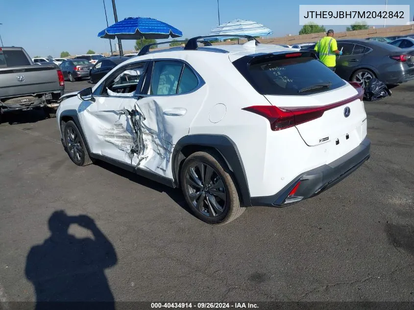 2021 Lexus Ux 250H F Sport VIN: JTHE9JBH7M2042842 Lot: 40434914