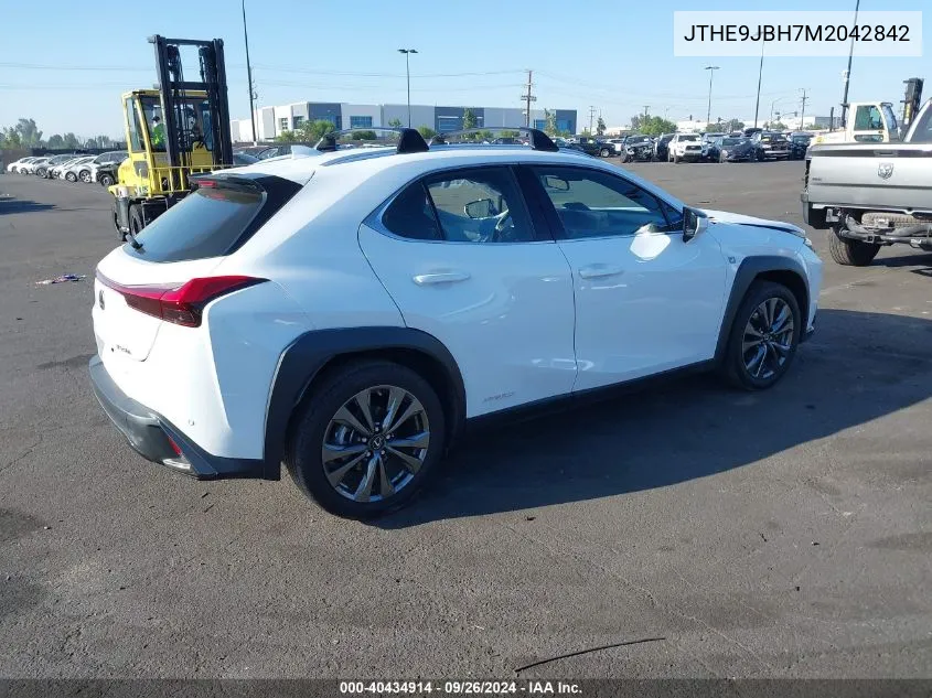 JTHE9JBH7M2042842 2021 Lexus Ux 250H F Sport