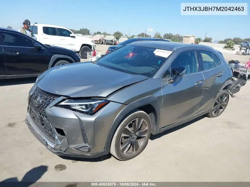 2021 Lexus Ux 200 VIN: JTHX3JBH7M2042463 Lot: 40525575