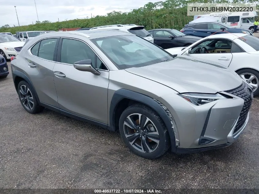 2021 Lexus Ux 200 VIN: JTHX3JBH8M2032220 Lot: 40537722