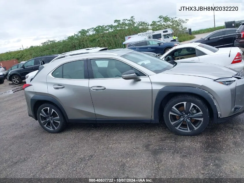 2021 Lexus Ux 200 VIN: JTHX3JBH8M2032220 Lot: 40537722