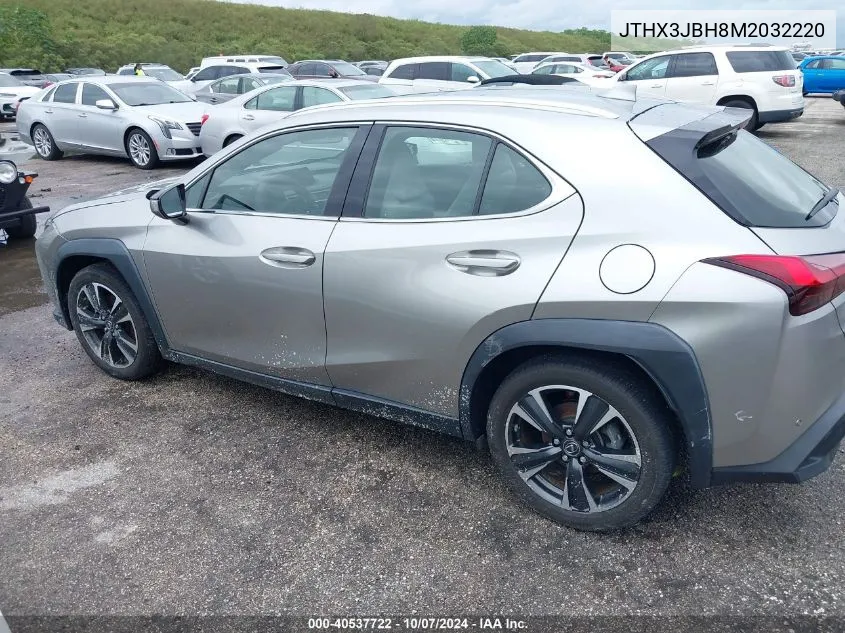 2021 Lexus Ux 200 VIN: JTHX3JBH8M2032220 Lot: 40537722