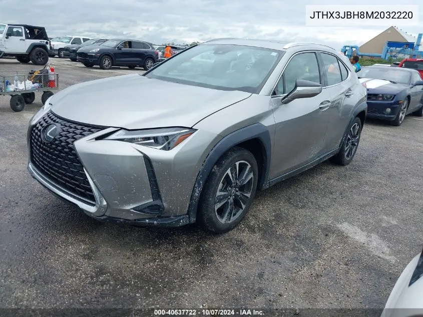 2021 Lexus Ux 200 VIN: JTHX3JBH8M2032220 Lot: 40537722