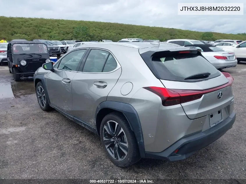 2021 Lexus Ux 200 VIN: JTHX3JBH8M2032220 Lot: 40537722