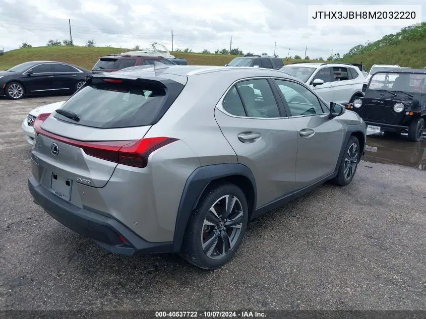 2021 Lexus Ux 200 VIN: JTHX3JBH8M2032220 Lot: 40537722