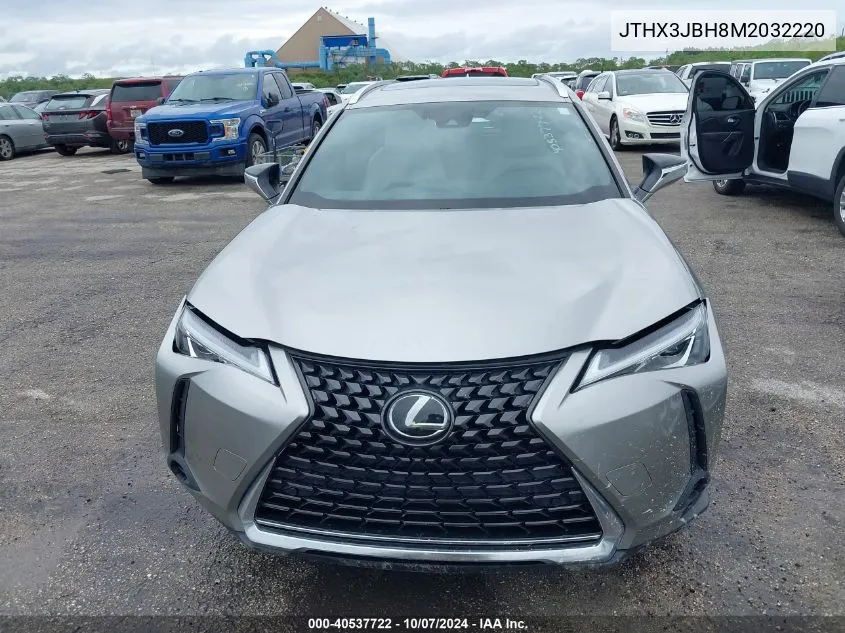 2021 Lexus Ux 200 VIN: JTHX3JBH8M2032220 Lot: 40537722