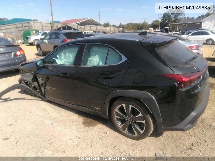 2021 Lexus Ux 250H VIN: JTHP9JBH0M2049835 Lot: 40580549