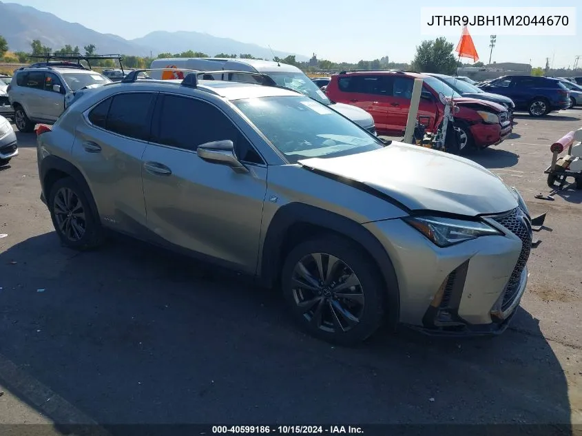 2021 Lexus Ux 250H F Sport VIN: JTHR9JBH1M2044670 Lot: 40599186