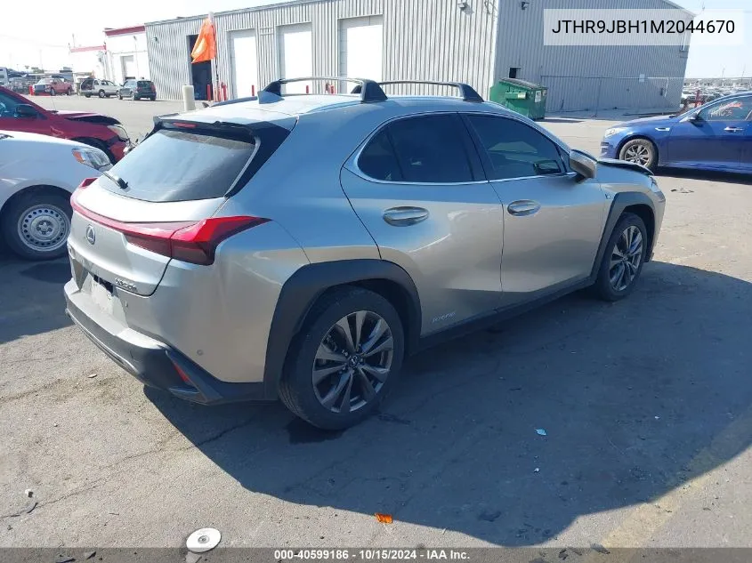 2021 Lexus Ux 250H F Sport VIN: JTHR9JBH1M2044670 Lot: 40599186