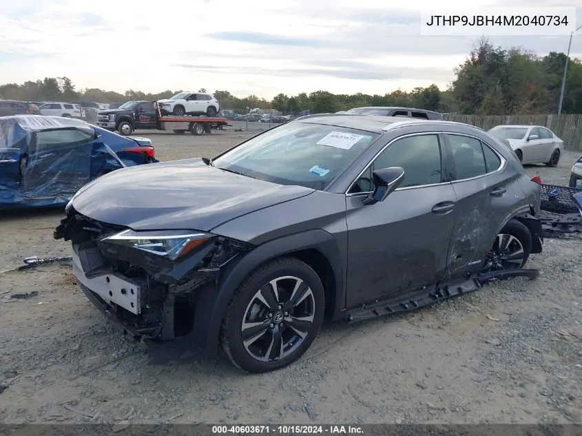 2021 Lexus Ux 250H VIN: JTHP9JBH4M2040734 Lot: 40603671