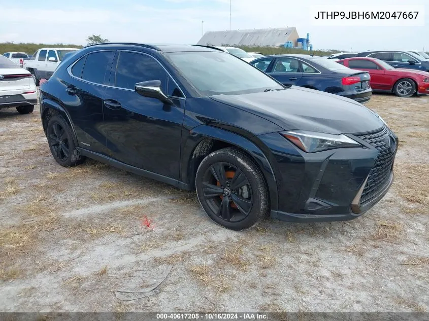 2021 Lexus Ux 250H VIN: JTHP9JBH6M2047667 Lot: 40617205