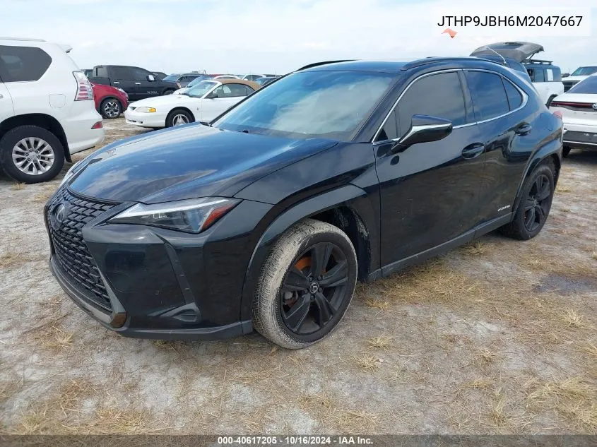 2021 Lexus Ux 250H VIN: JTHP9JBH6M2047667 Lot: 40617205