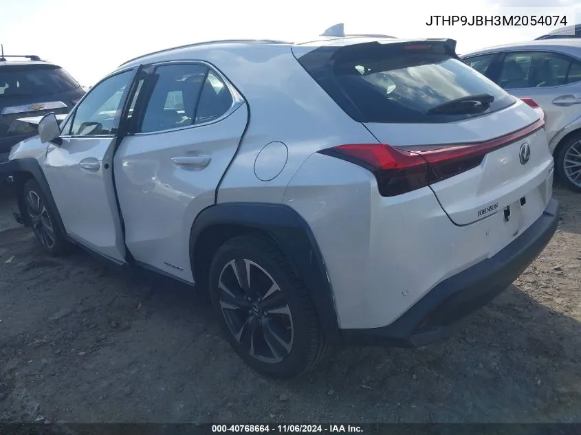 2021 Lexus Ux 250H VIN: JTHP9JBH3M2054074 Lot: 40768664