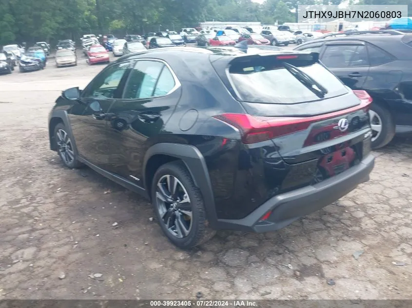 2022 Lexus Ux 250H VIN: JTHX9JBH7N2060803 Lot: 39923405