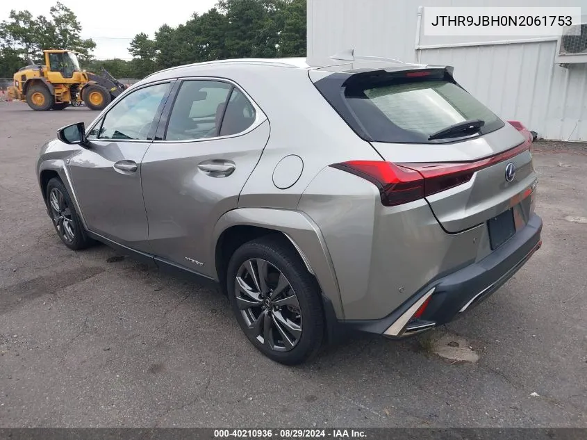 2022 Lexus Ux 250H F Sport VIN: JTHR9JBH0N2061753 Lot: 40210936