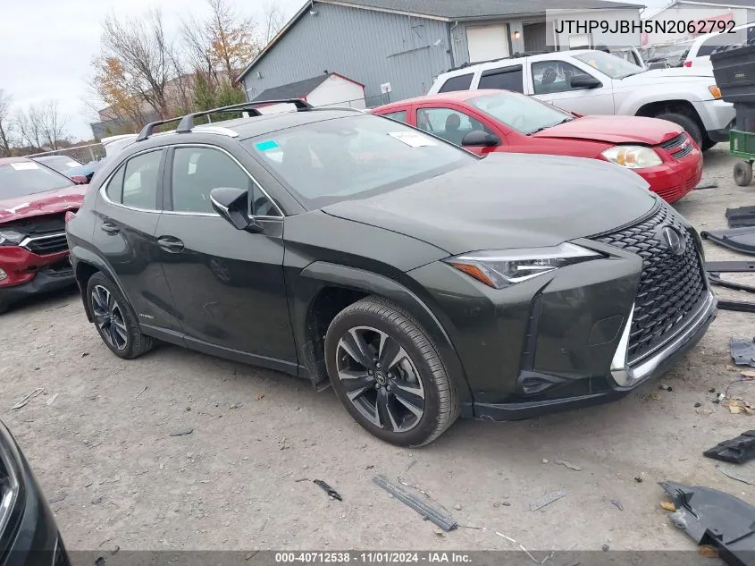 2022 Lexus Ux 250H VIN: JTHP9JBH5N2062792 Lot: 40712538