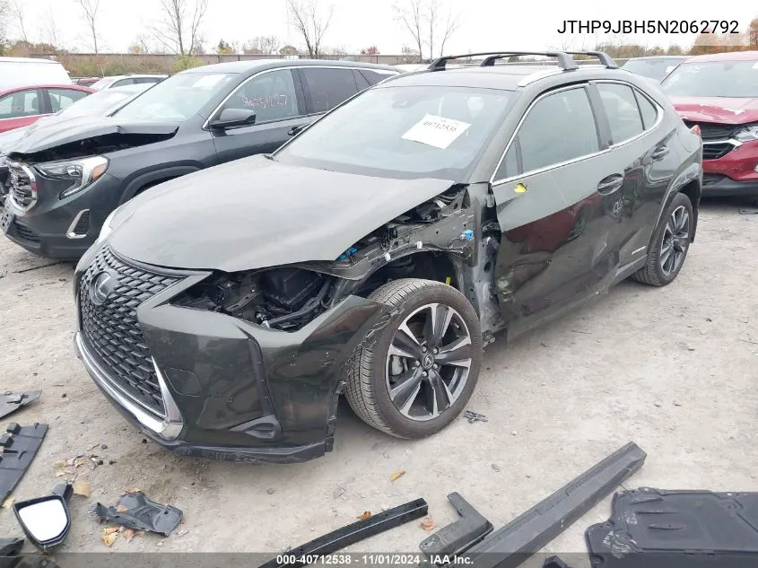 2022 Lexus Ux 250H VIN: JTHP9JBH5N2062792 Lot: 40712538