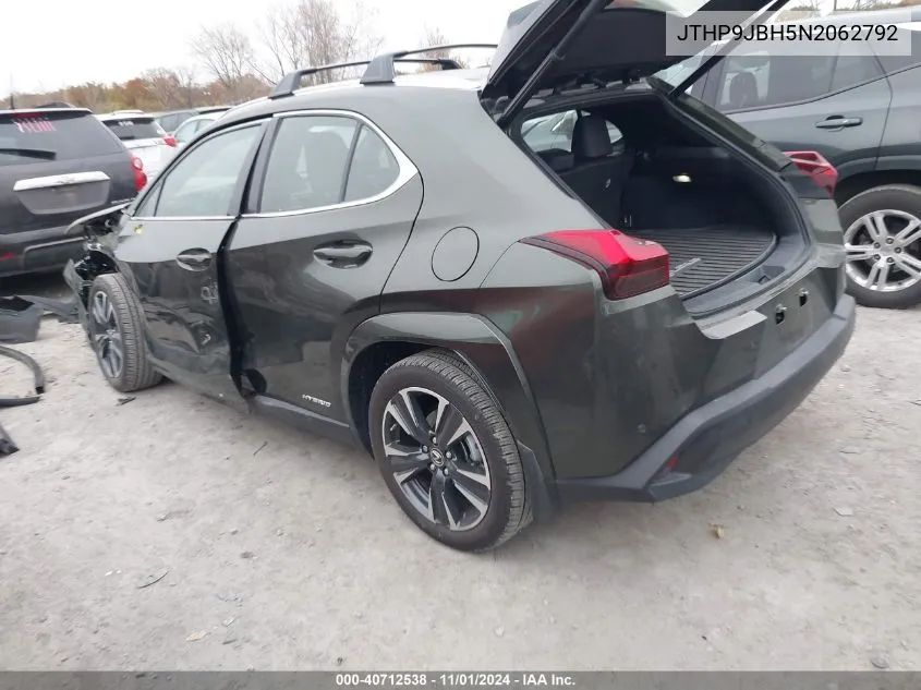 2022 Lexus Ux 250H VIN: JTHP9JBH5N2062792 Lot: 40712538