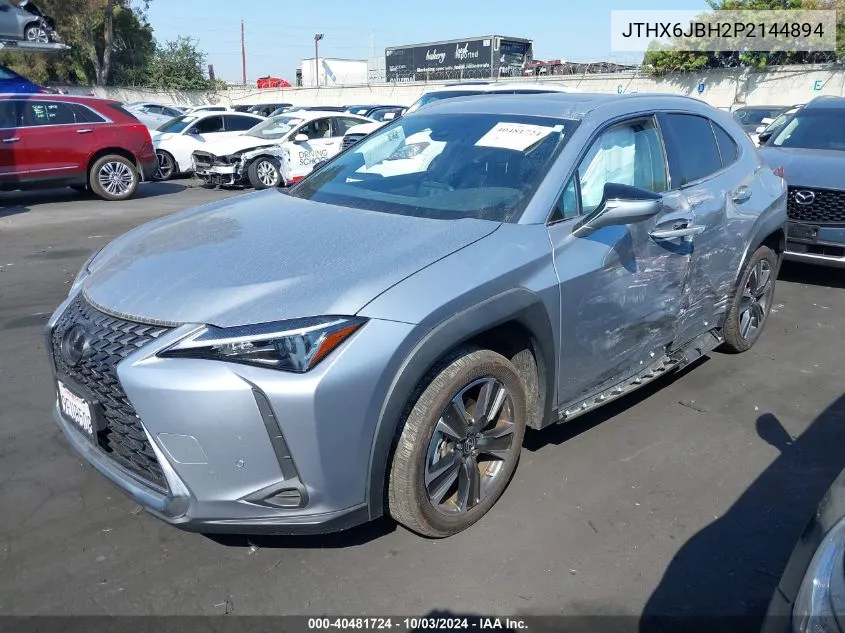 2023 Lexus Ux 250H Base/250H Premium/250H F Sport Design/250H F Sport Handling VIN: JTHX6JBH2P2144894 Lot: 40481724