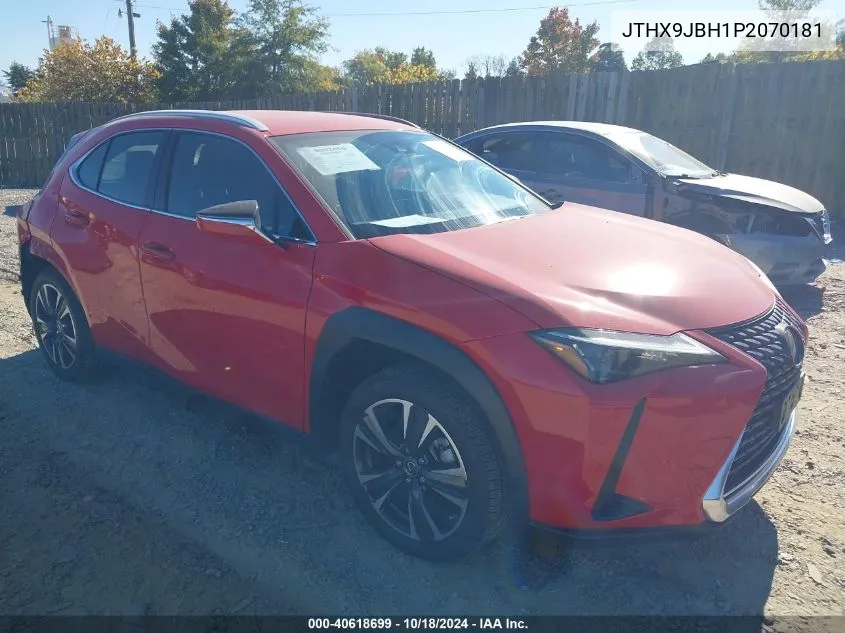 2023 Lexus Ux 250H VIN: JTHX9JBH1P2070181 Lot: 40618699