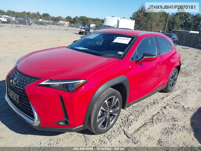 2023 Lexus Ux 250H VIN: JTHX9JBH1P2070181 Lot: 40618699