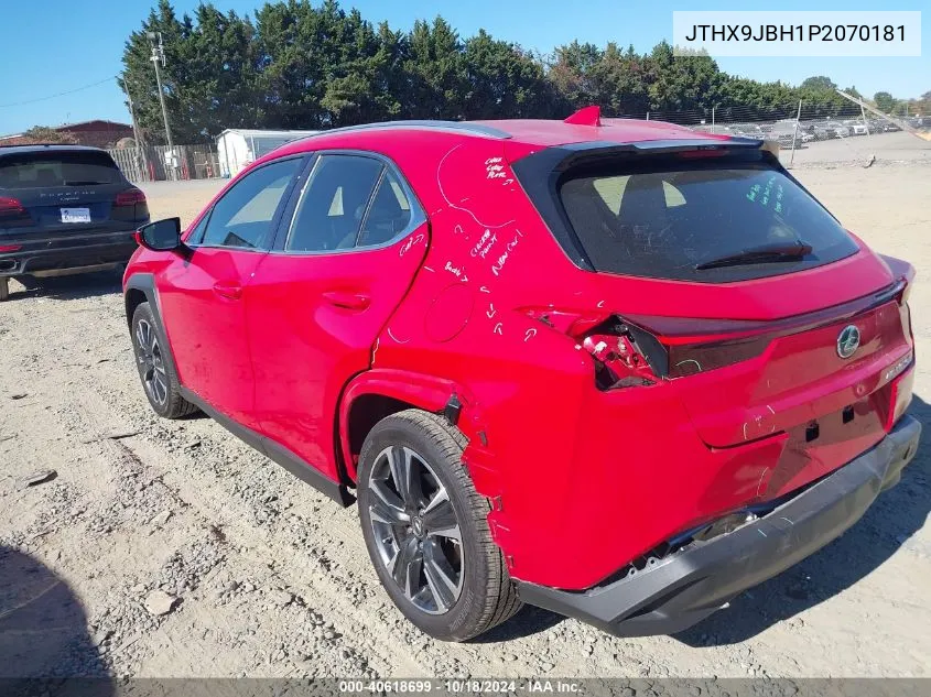 2023 Lexus Ux 250H VIN: JTHX9JBH1P2070181 Lot: 40618699