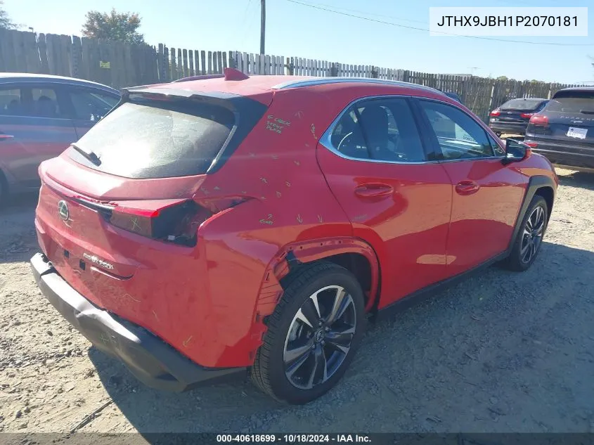 2023 Lexus Ux 250H VIN: JTHX9JBH1P2070181 Lot: 40618699