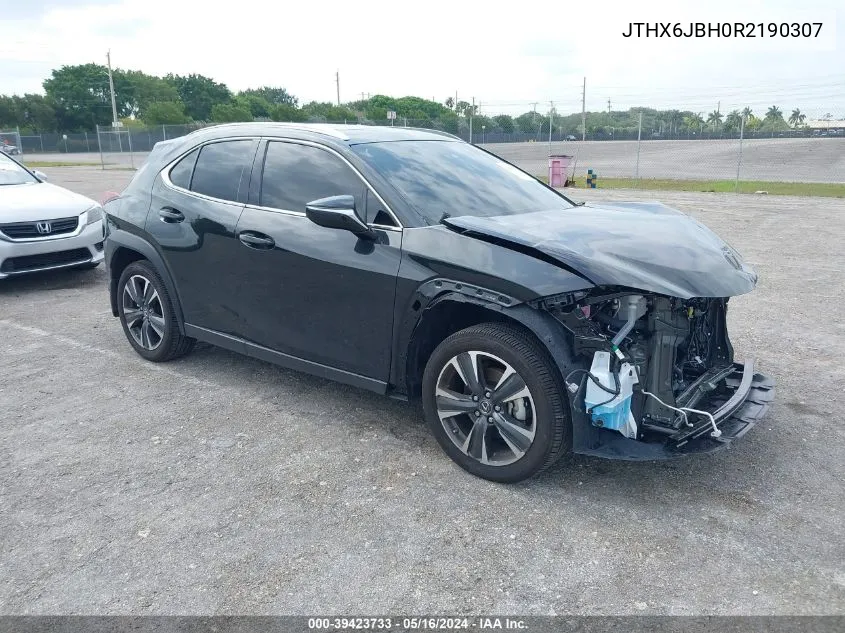 2024 Lexus Ux 250H VIN: JTHX6JBH0R2190307 Lot: 39423733