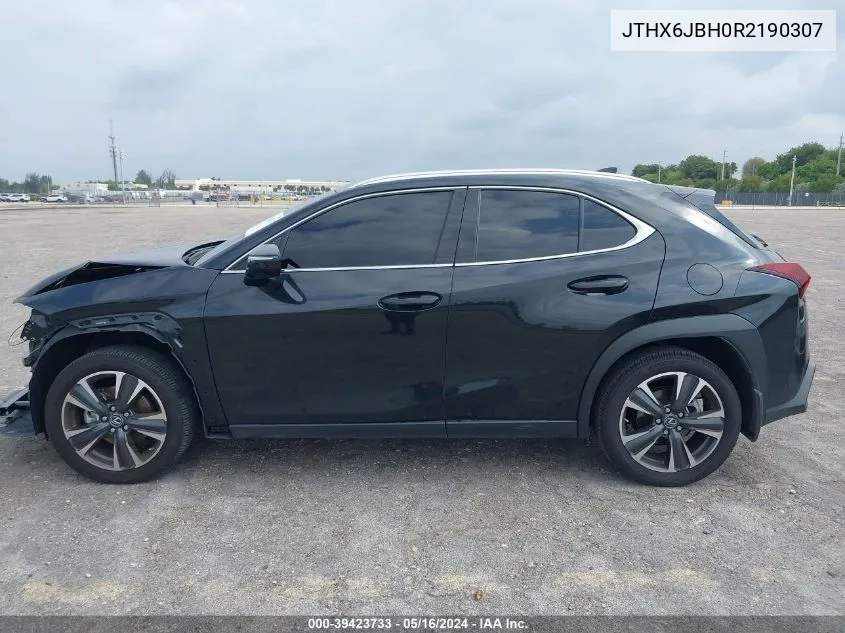 2024 Lexus Ux 250H VIN: JTHX6JBH0R2190307 Lot: 39423733