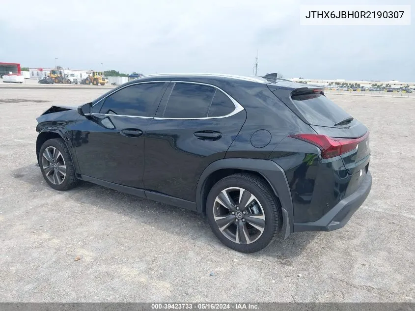 2024 Lexus Ux 250H VIN: JTHX6JBH0R2190307 Lot: 39423733