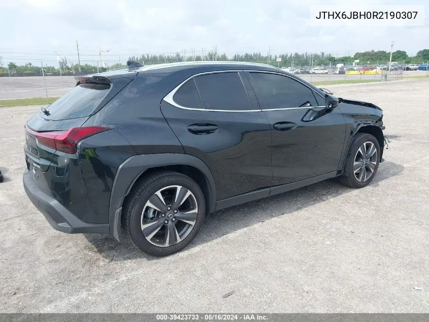 2024 Lexus Ux 250H VIN: JTHX6JBH0R2190307 Lot: 39423733