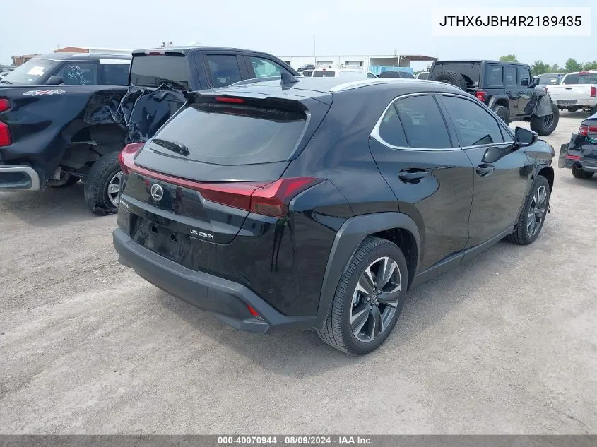 2024 Lexus Ux 250H VIN: JTHX6JBH4R2189435 Lot: 40070944