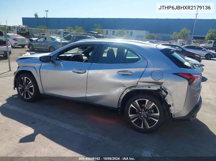 2024 Lexus Ux 250H Premium VIN: JTHP6JBHXR2179136 Lot: 40549162