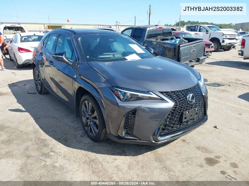 2025 Lexus Ux 300H F Sport Handling VIN: JTHYBJAH2S2003382 Lot: 40440265