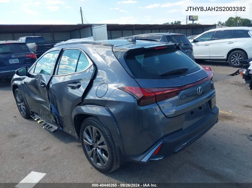 2025 Lexus Ux 300H F Sport Handling VIN: JTHYBJAH2S2003382 Lot: 40440265