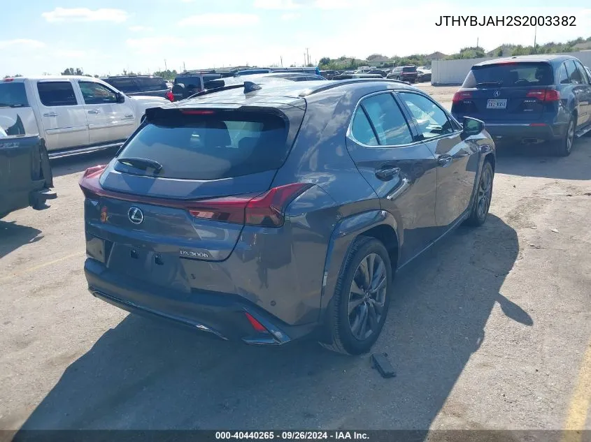 2025 Lexus Ux 300H F Sport Handling VIN: JTHYBJAH2S2003382 Lot: 40440265