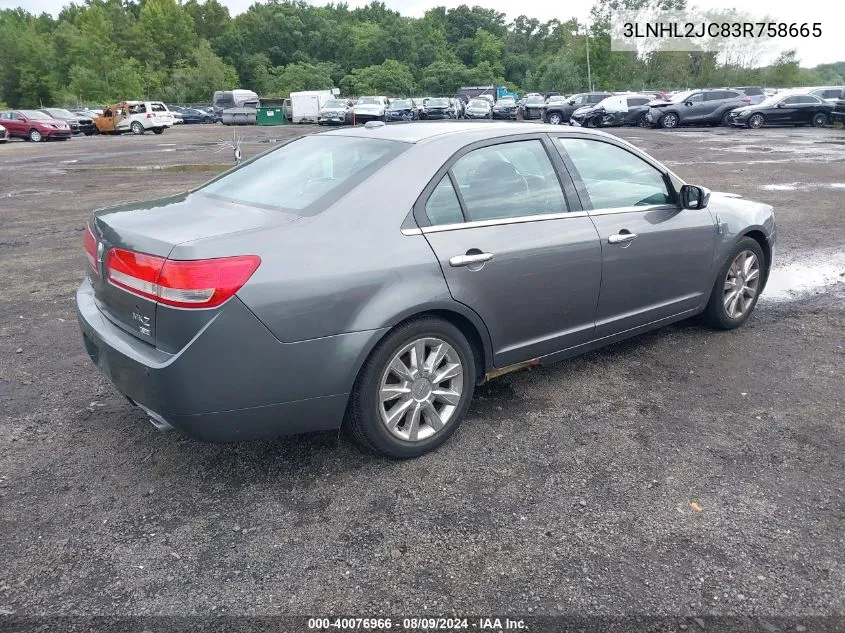 2011 Lincoln Mkz VIN: 3LNHL2JC83R758665 Lot: 40076966