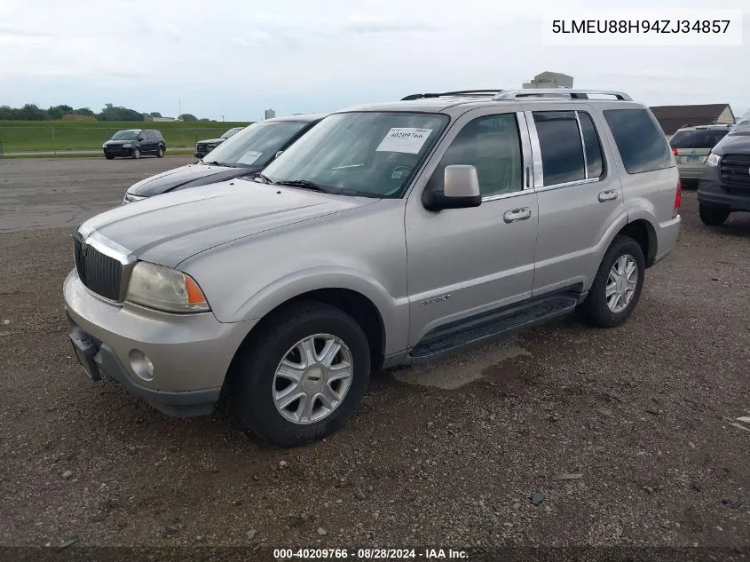 5LMEU88H94ZJ34857 2004 Lincoln Aviator