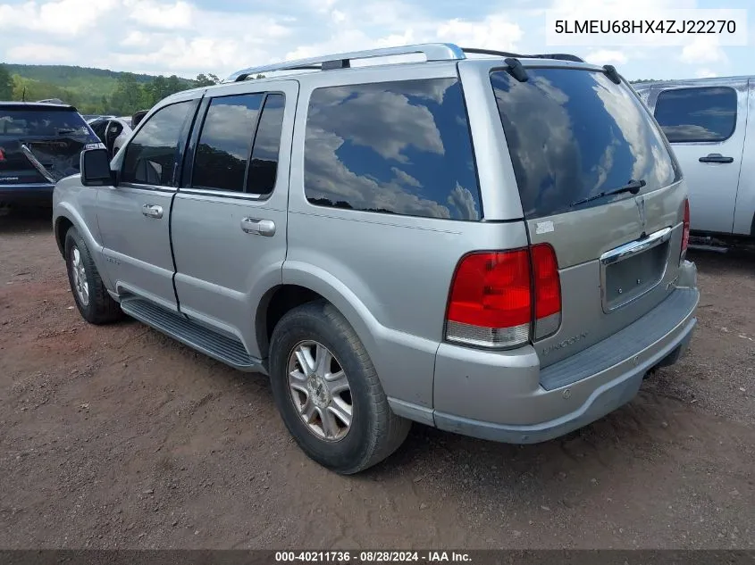 5LMEU68HX4ZJ22270 2004 Lincoln Aviator