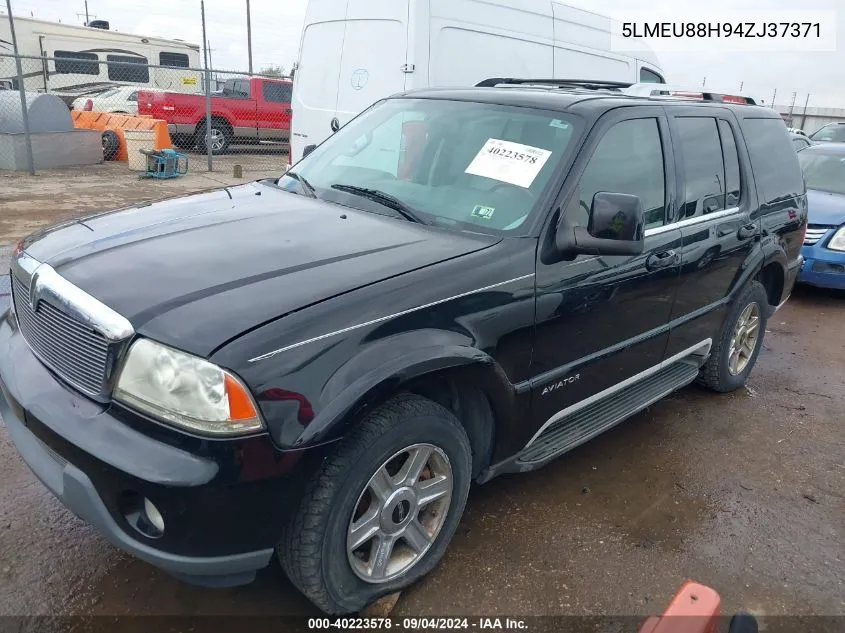 2004 Lincoln Aviator VIN: 5LMEU88H94ZJ37371 Lot: 40223578