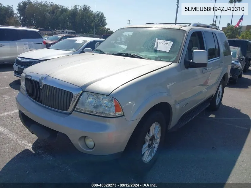 5LMEU68H94ZJ40310 2004 Lincoln Aviator